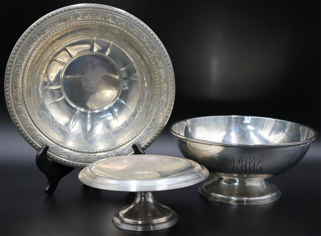 STERLING. Assorted Sterling Hollowware Grouping. (1 of 10)