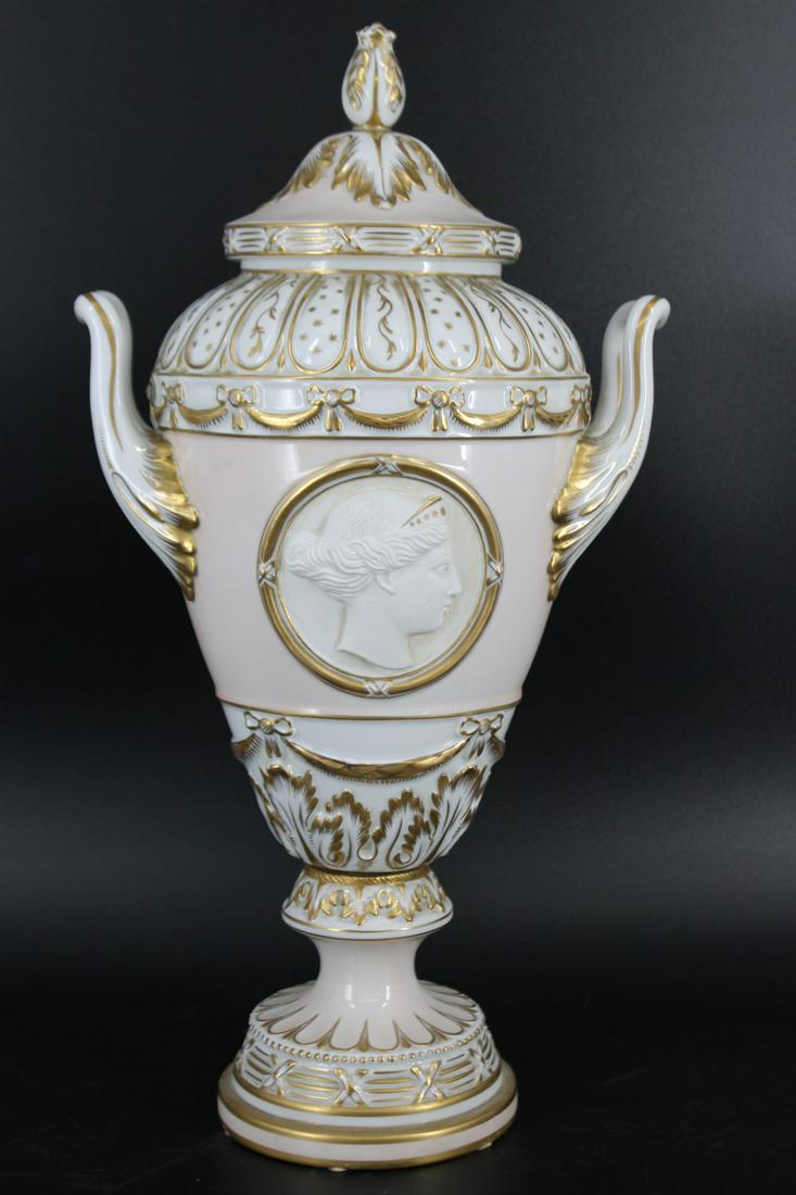 K.P.M. Porcelain Lidded Urn. (1 of 7)
