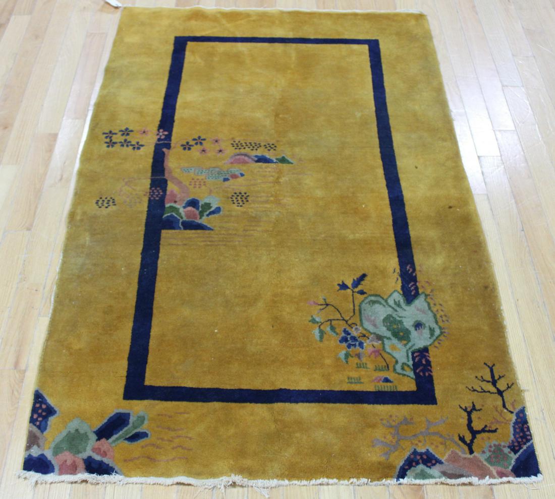 Art Deco Chinese Finely and Hand Woven Carpet. (1 of 6)