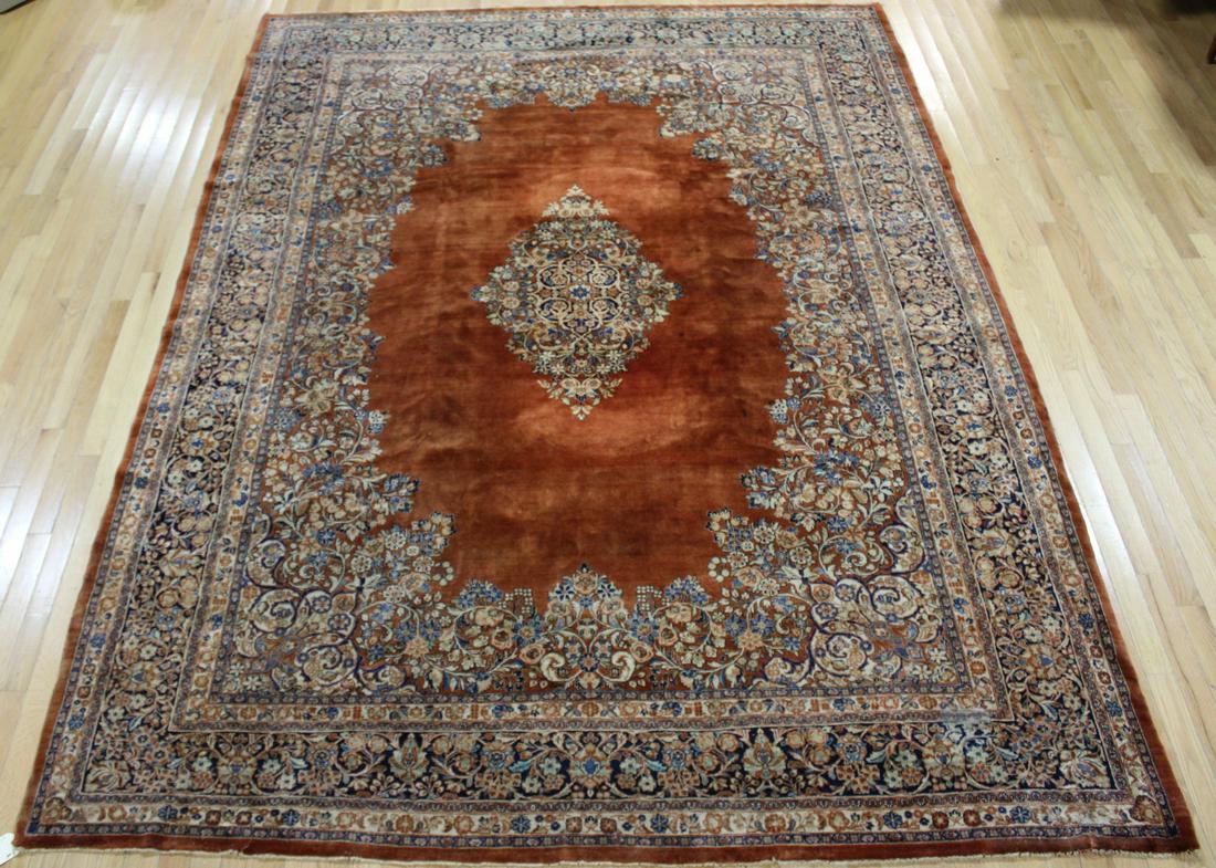 Antique And Finely Hand Woven Roomsize Carpet. (1 of 7)