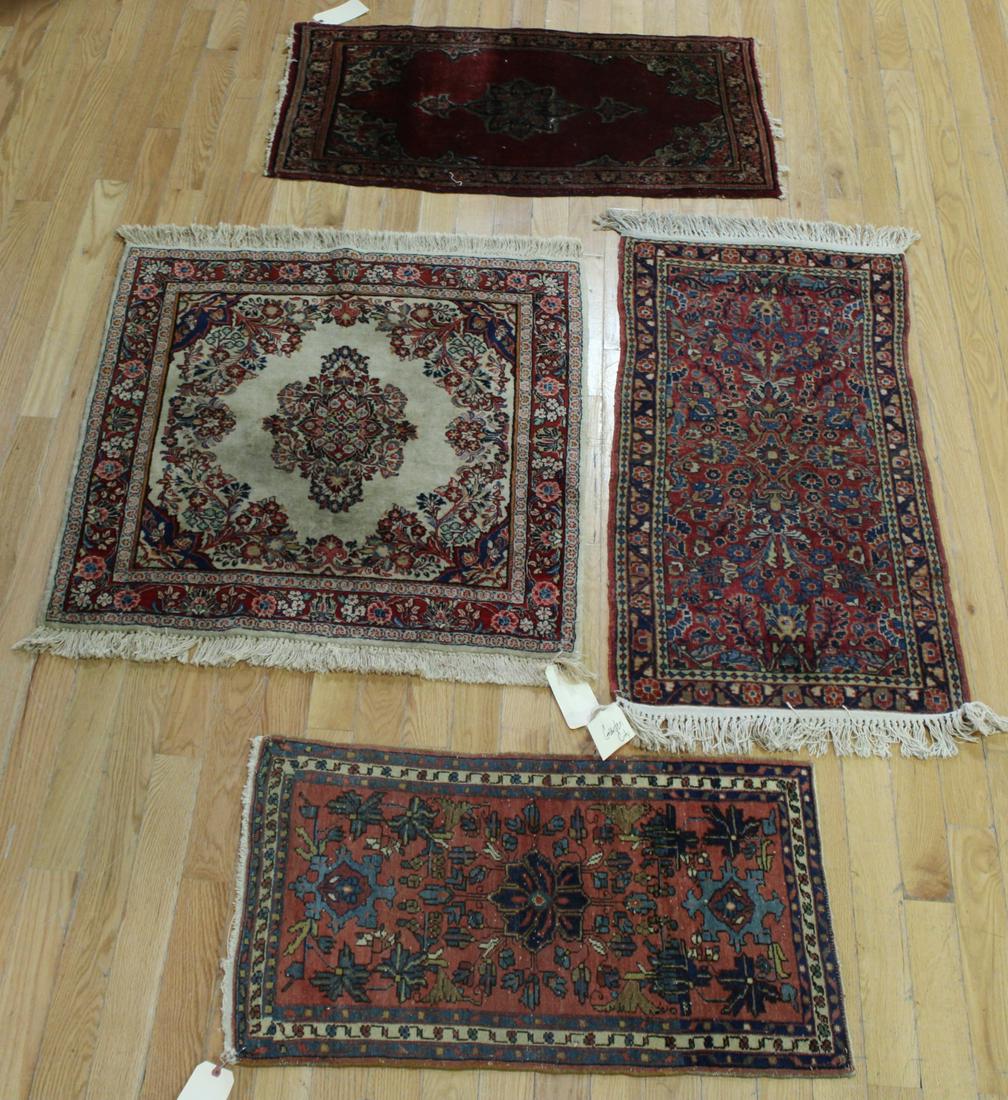 4 Vintage And Finely Hand Woven Area Carpets. (1 of 18)
