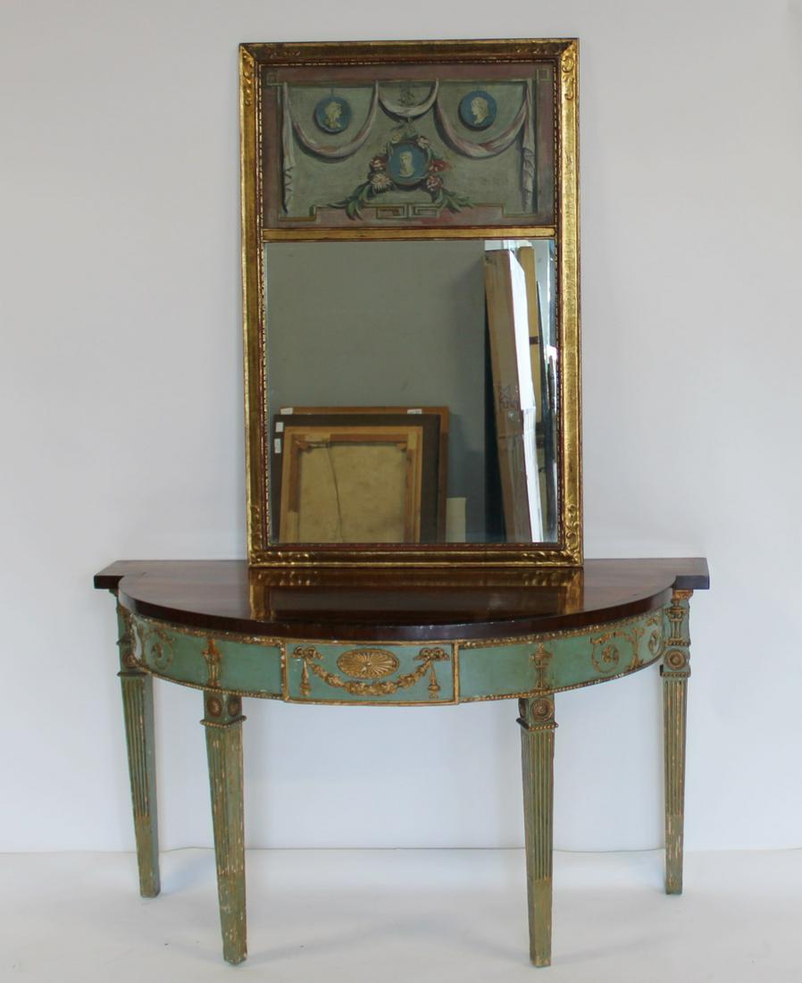 Antique Carved & Paint Decorated Adams Style (1 of 13)