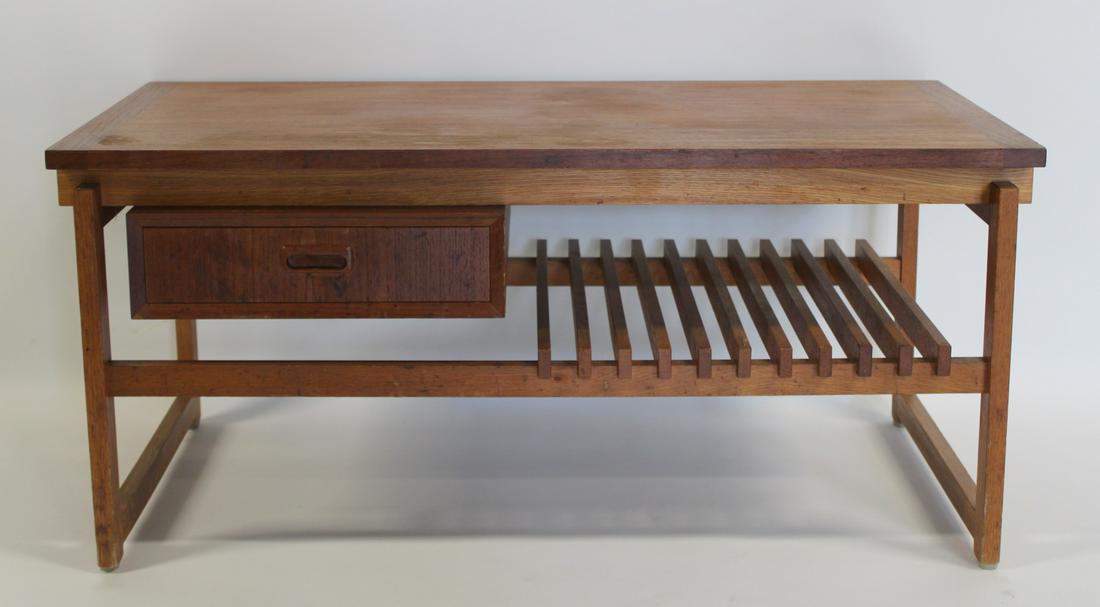 Mid-Century Danish Modern Coffee Table with Drawer (1 of 7)