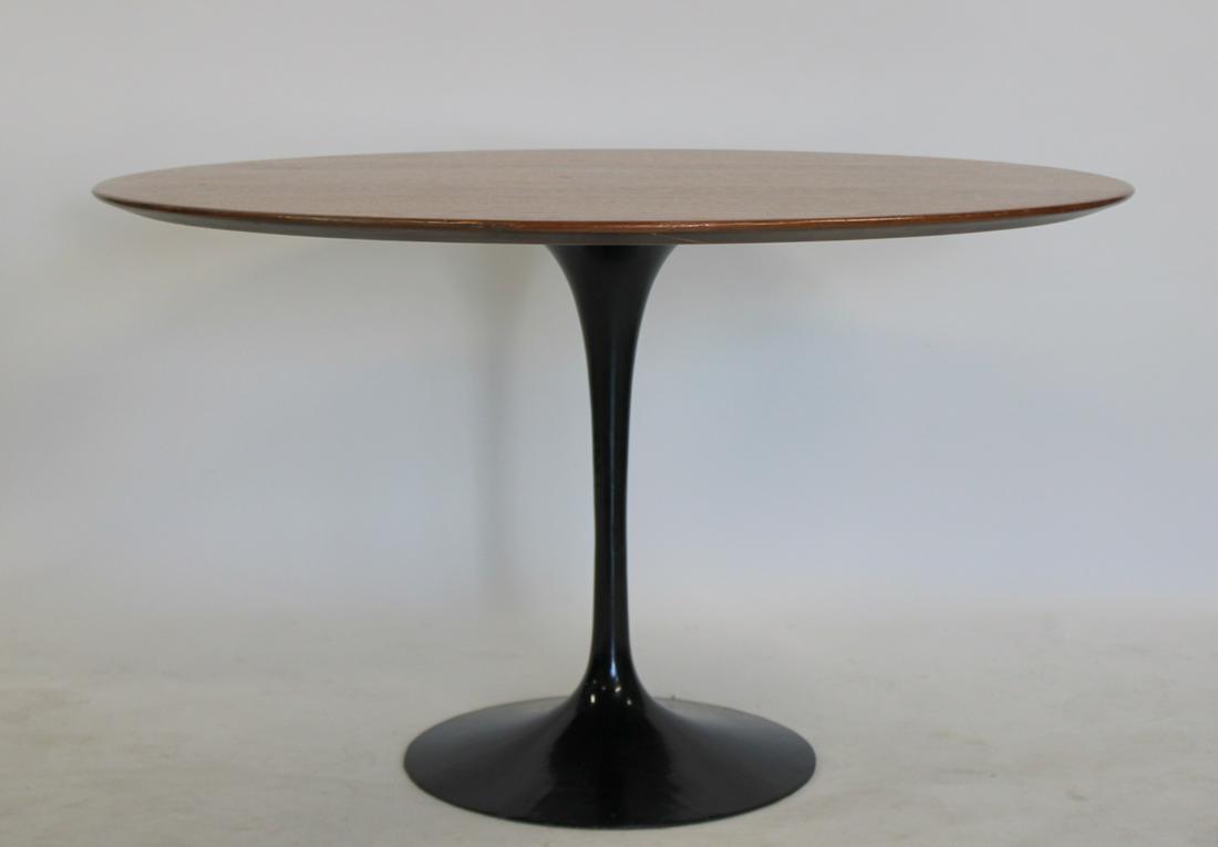 Midcentury Saarinen Style Wood Top Tulip Table. (1 of 6)