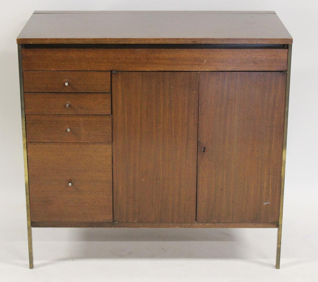Midcentury Paul Mc Cobb Cabinet With Brass Trim. (1 of 7)