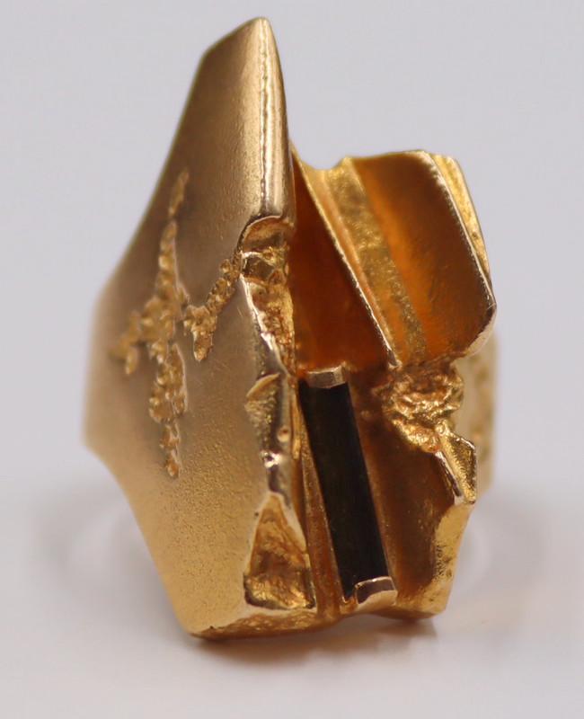 JEWELRY. Signed Lapponia 14kt Gold and Green (1 of 9)