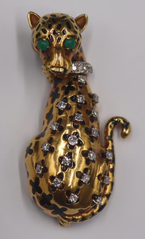 JEWELRY. 18kt Gold, Diamond, Enamel and Gem (1 of 9)