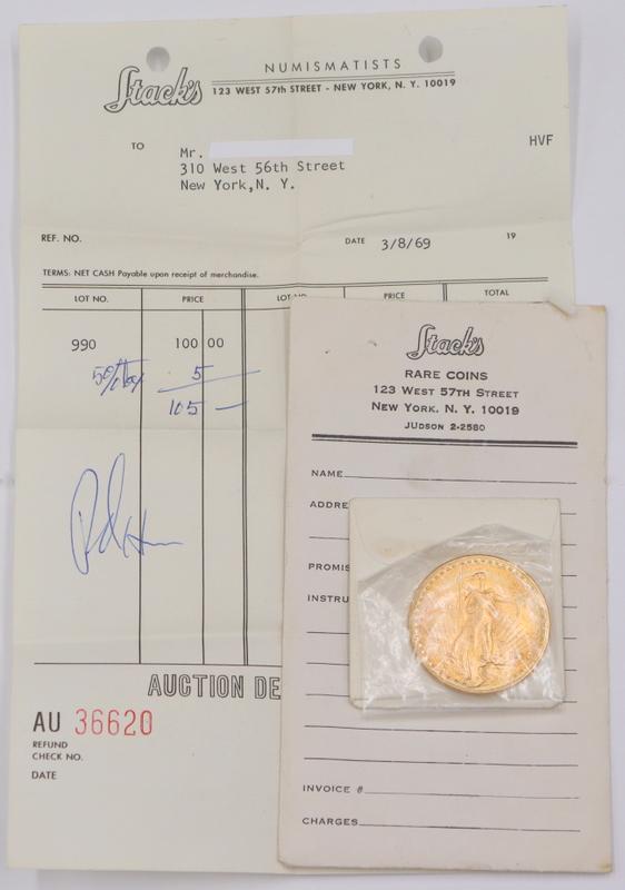 NUMISMATICS. 1920 $20 St. Gaudens Double Eagle (1 of 7)