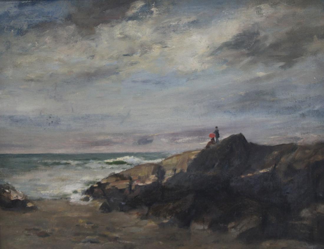 UNSIGNED. Oil On Canvas. Seascape. (1 of 3)