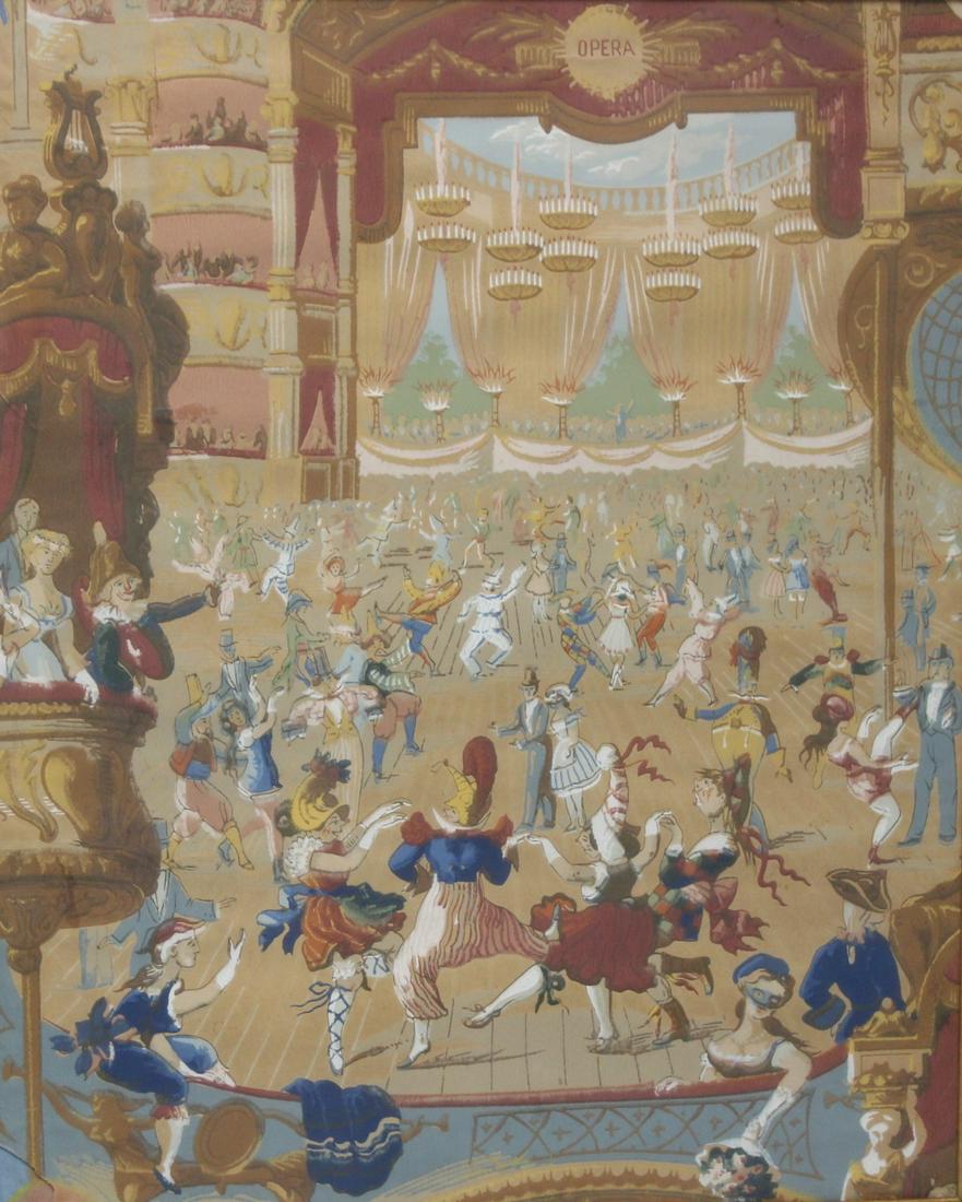 Unsigned After Dufy. Gouache of The Opera. (1 of 6)