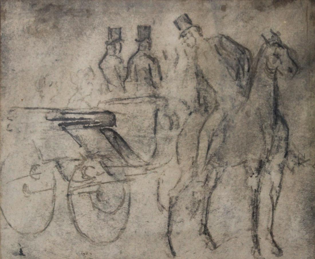 OLD MASTERS WATERCOLOR ON PAPER DRAFT. (1 of 4)