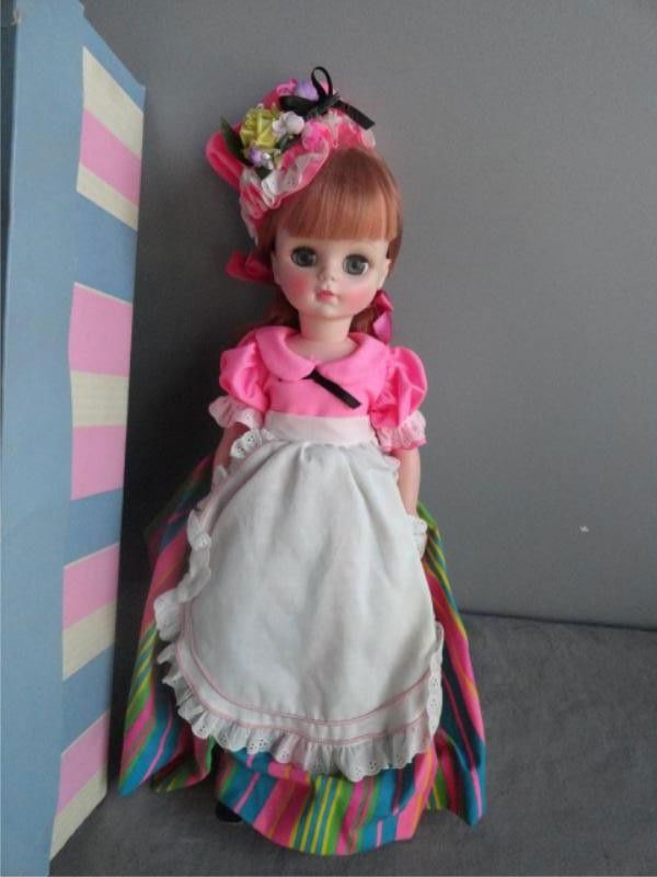 EFFANBEE. Boxed Doll. Box as is.: From a 510 Park Ave NYC estate. Dimensions: 19" long.