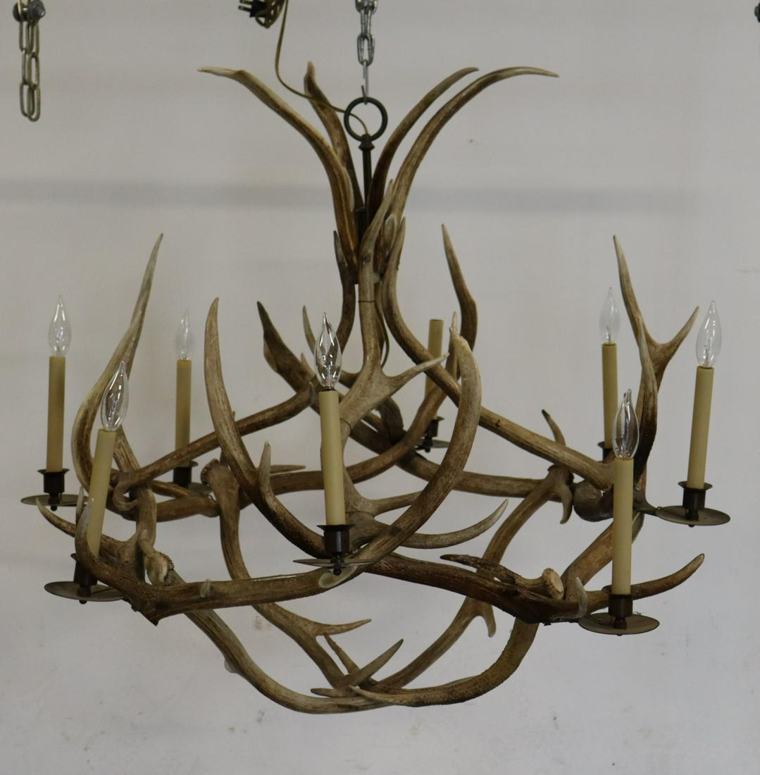 Antique Adirondack Style Horn Chandelier. (1 of 6)