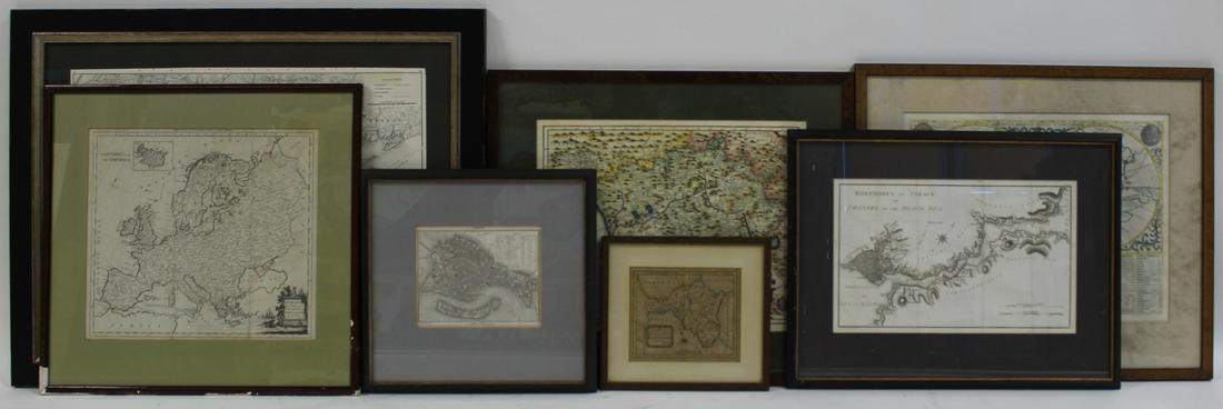 Interesting Group of Framed Antique Maps (7) (1 of 20)