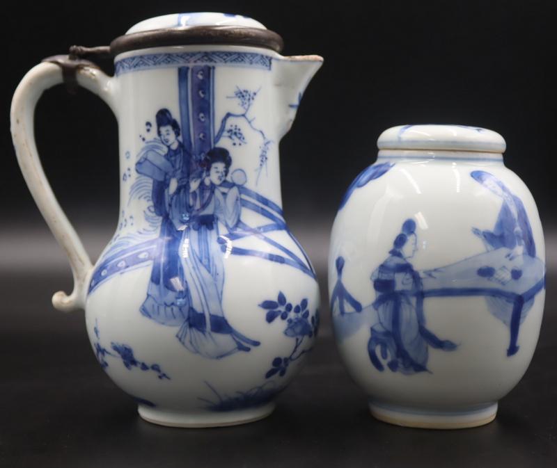 (2) Pcs. of Chinese Blue and White Porcelain. (1 of 19)