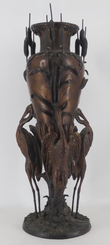 Japanese Meiji Style Bronze Floor Vase. (1 of 11)