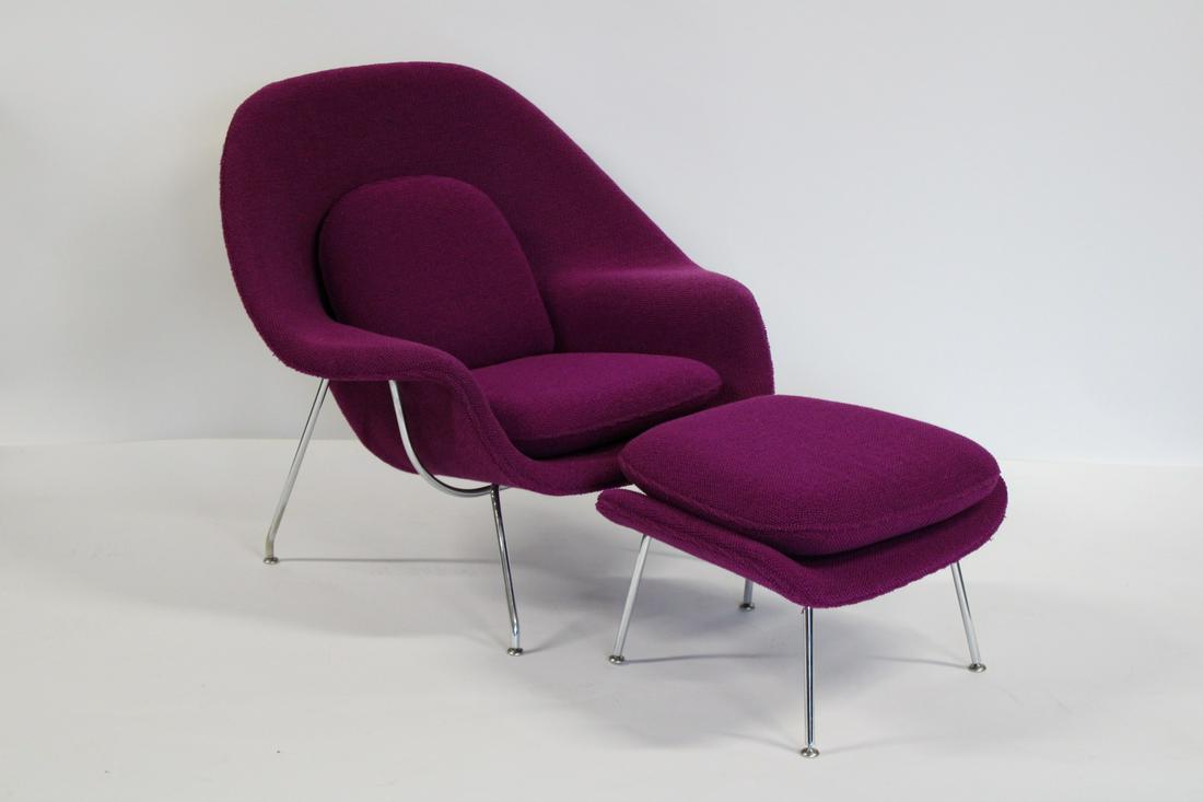 Eero Saarinen Womb Chair And Ottoman. (1 of 13)
