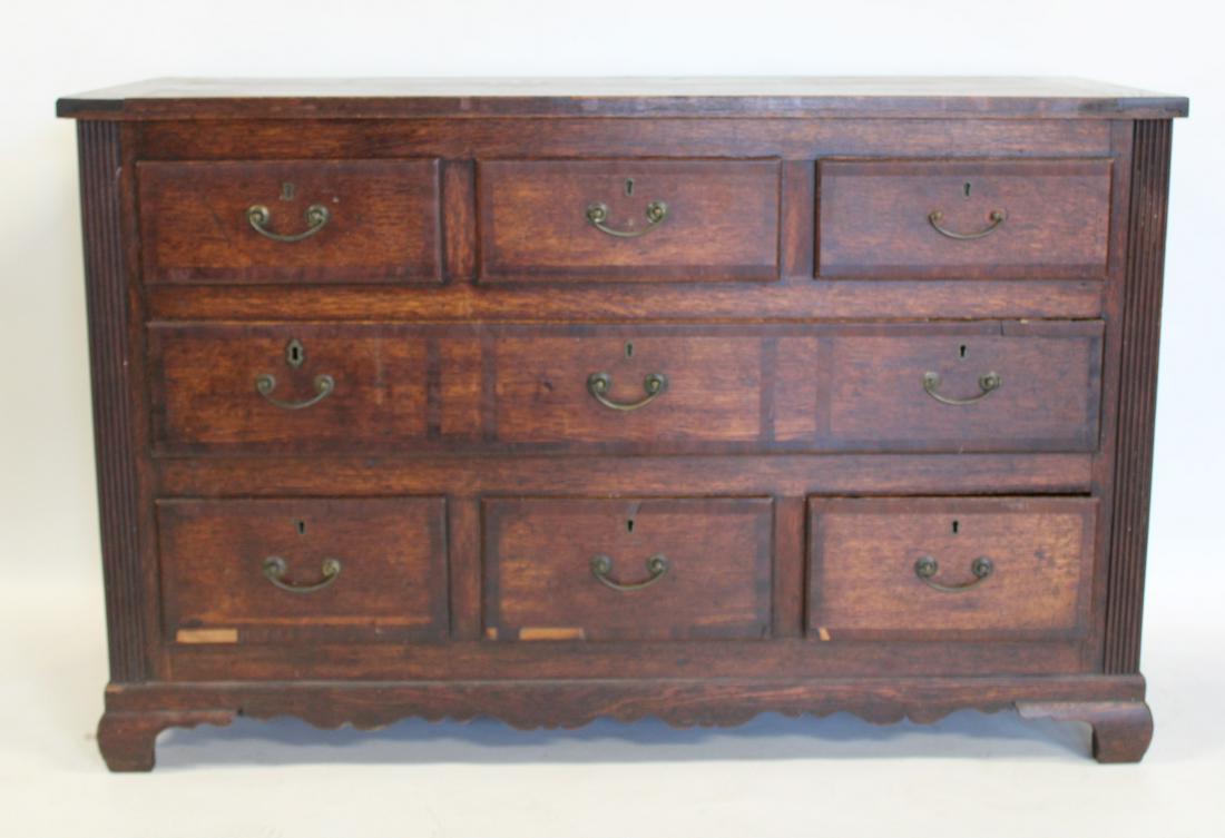 Antique 7 Drawer Oak Dresser (1 of 6)