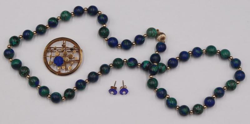 JEWELRY. Assorted Grouping of 14kt Gold and Gem (1 of 11)