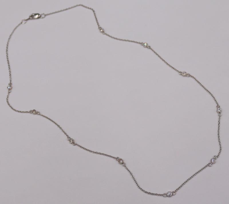JEWELRY. 18kt Gold and Diamond Necklace. (1 of 8)