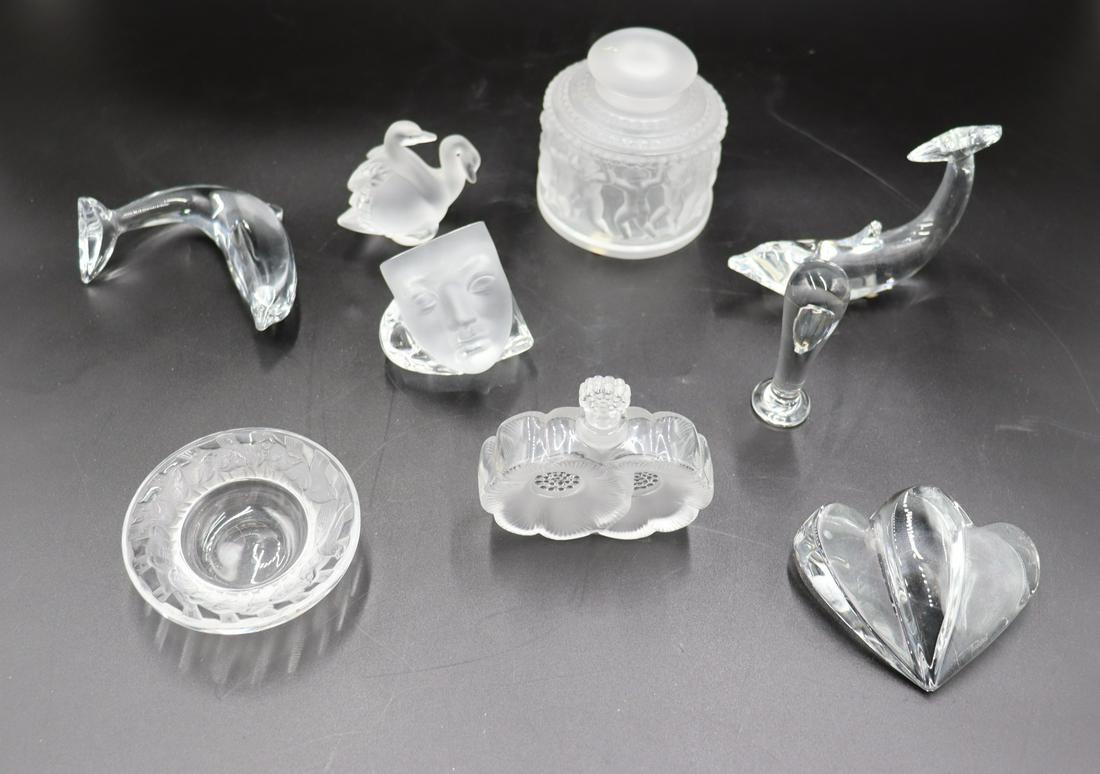 Lalique, Baccarat, Daum Glass Lot (1 of 11)