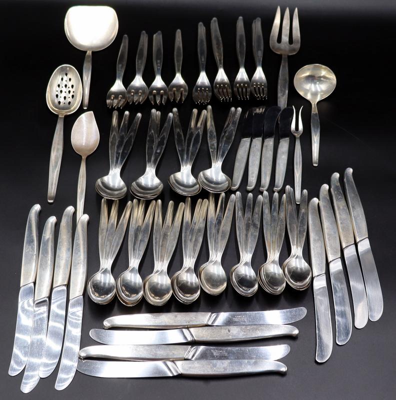 STERLING. Towle Contour Sterling Flatware Service. (1 of 10)