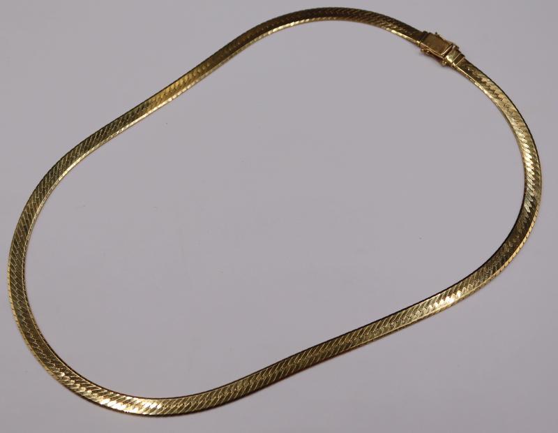 18K Solid Gold 40cm/42cm/45cm/50cm Soft Herringbone Flat Chain Necklace, 18k  Flat Solid Gold Snake Chain,solid Gold Chain - Etsy