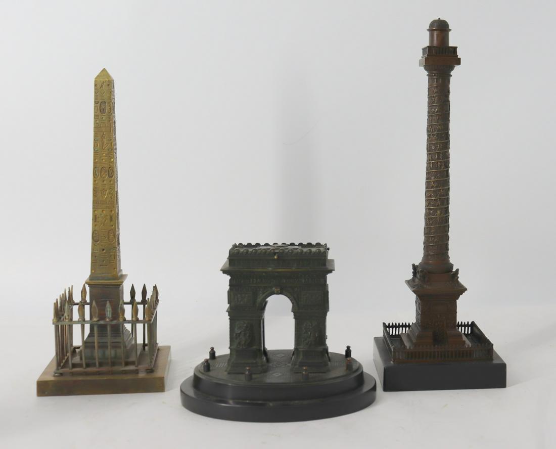 3 Grand Tour Bronze Monument Sculptures. (1 of 13)
