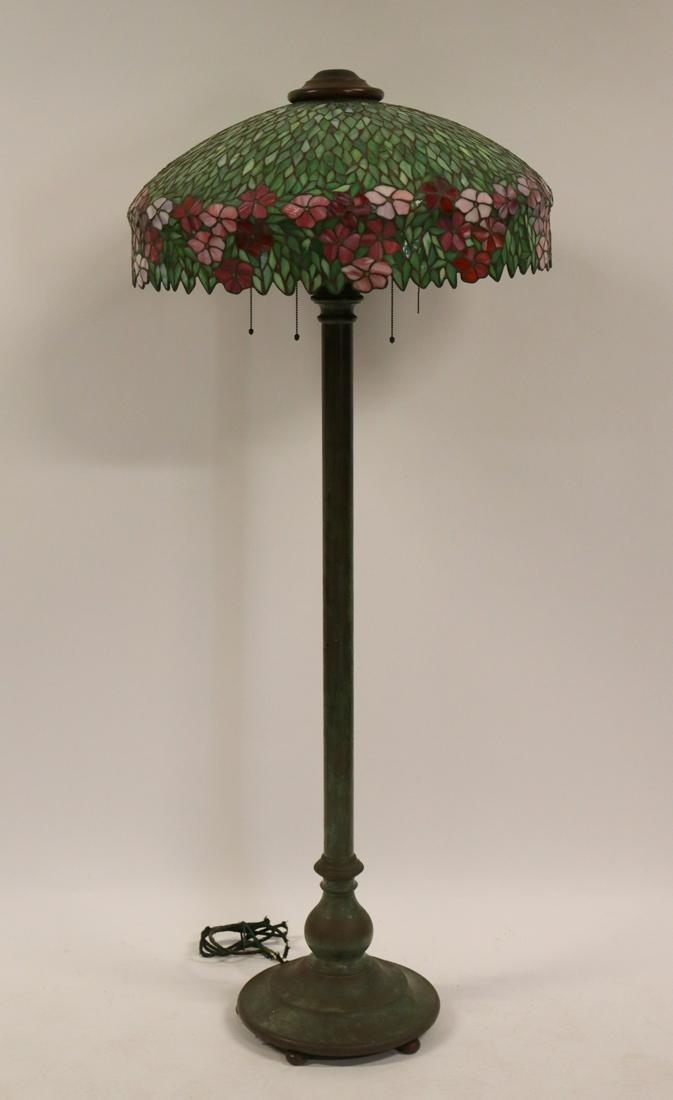 Tiffany Style Bronze Standing Lamp. (1 of 19)