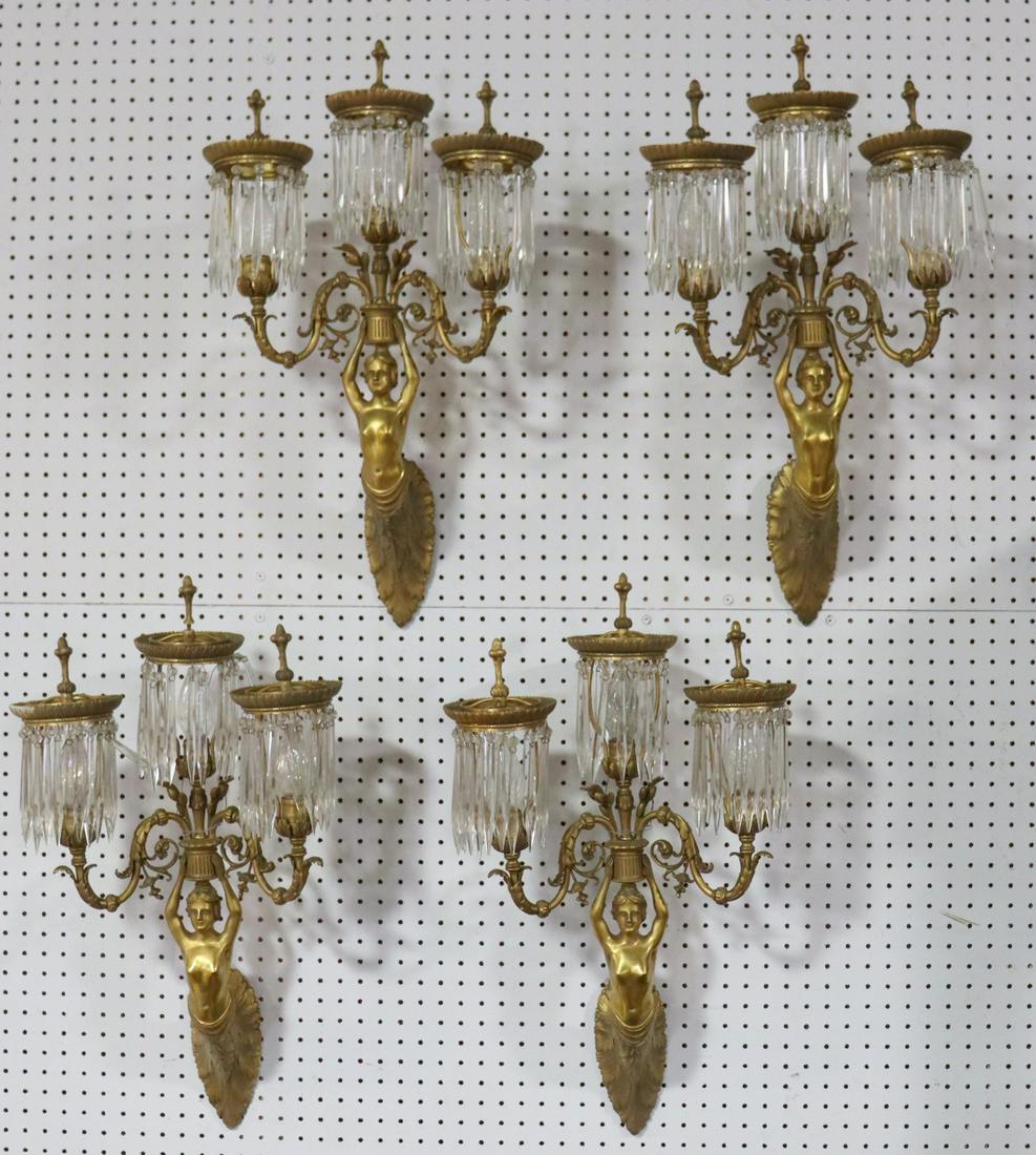 Set of 4 Napoleon III Gilt Bronze Bras De Lumiere (1 of 12)