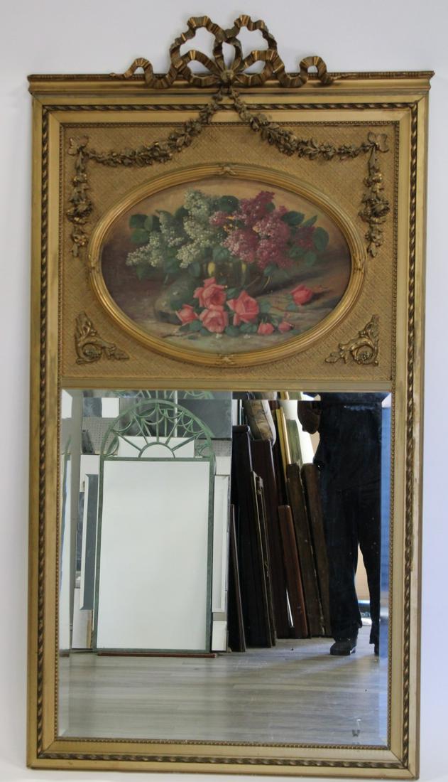 Large Louis XV1 Style Carved & Gilt Trumeau (1 of 9)