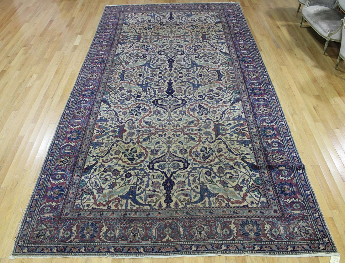 Antique And Finely Hand Woven Carpet. (1 of 8)