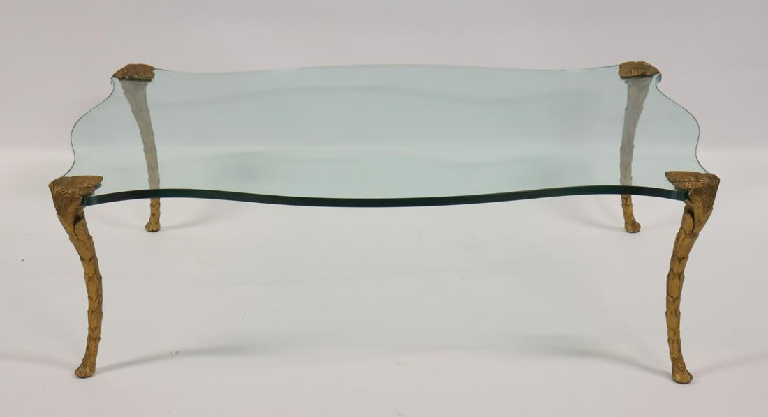 Vintage & Fine Quality Gilt Metal & Glass Coffee (1 of 7)