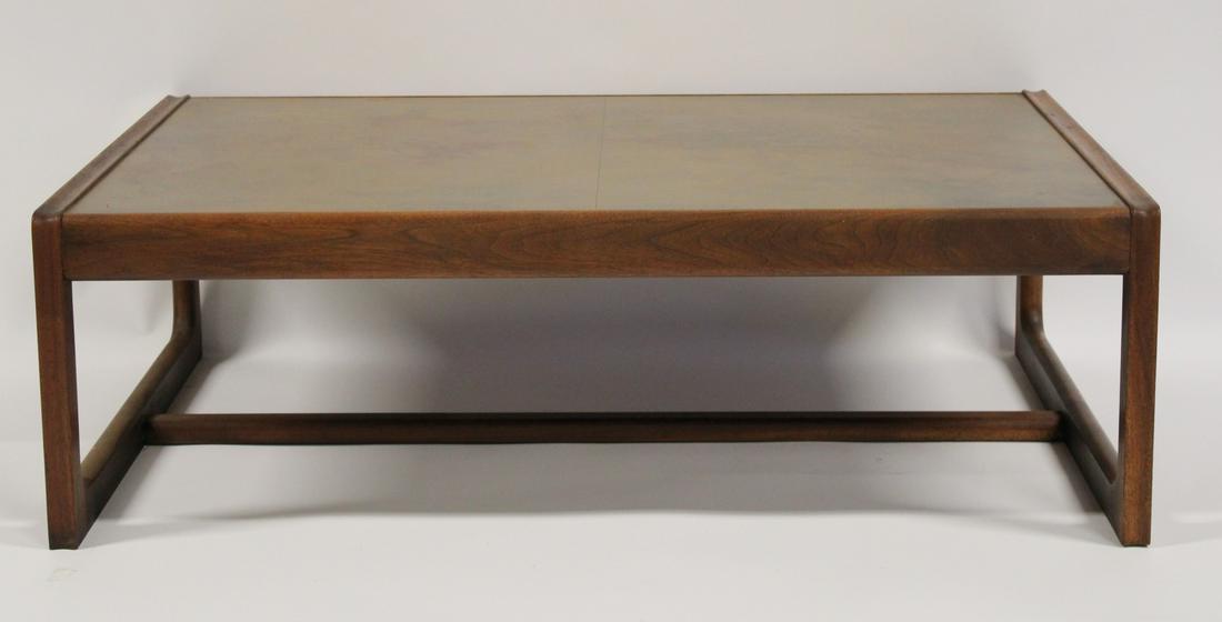 Midcentury Harry Lunstead Coffee Table.: From a New Jersey estate. - Dimensions: 15" h x 42" w x 32" d.