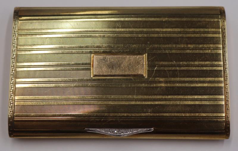 GOLD. Tiffany and Co. 14kt Gold and Diamond Hinged (1 of 8)