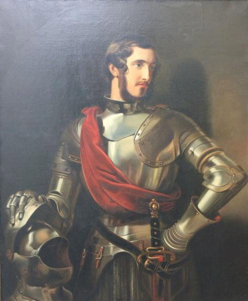 Old Master Oil on Canvas of a Duke.: Unsigned. From a Stratford, CT collector. Dimensions: 50" high x 40" wide. Condition: Relined, old repairs and restoration.