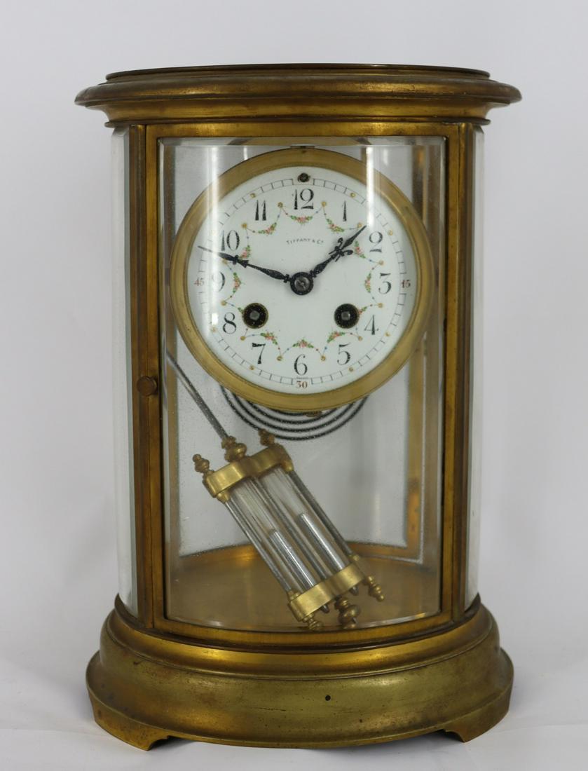 Tiffany And Co Gilt Metal Carriage Style Clock. (1 of 8)
