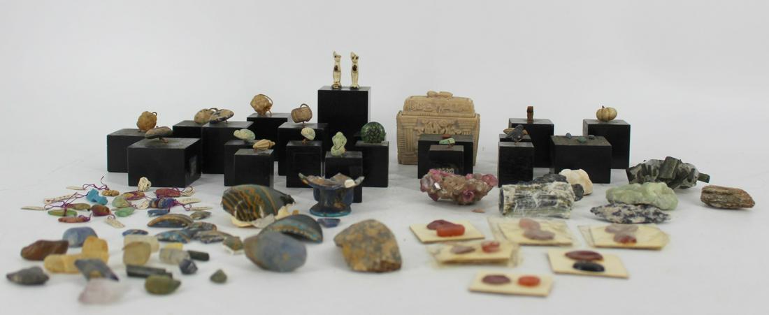Ancient Egyptian Bead Lot & Mineral Samples (1 of 11)