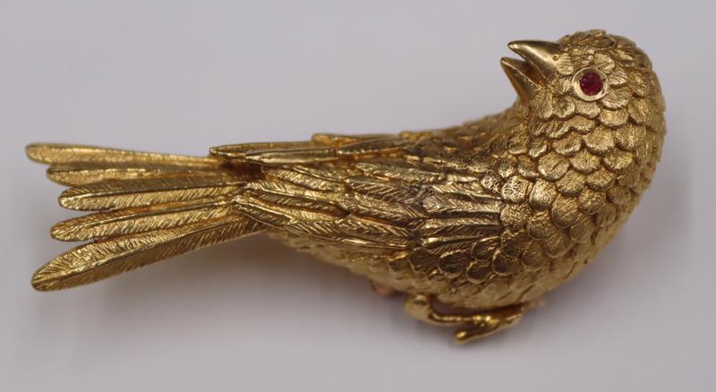 JEWELRY. Erwin Pearl 18kt Gold and Colored Gem (1 of 10)