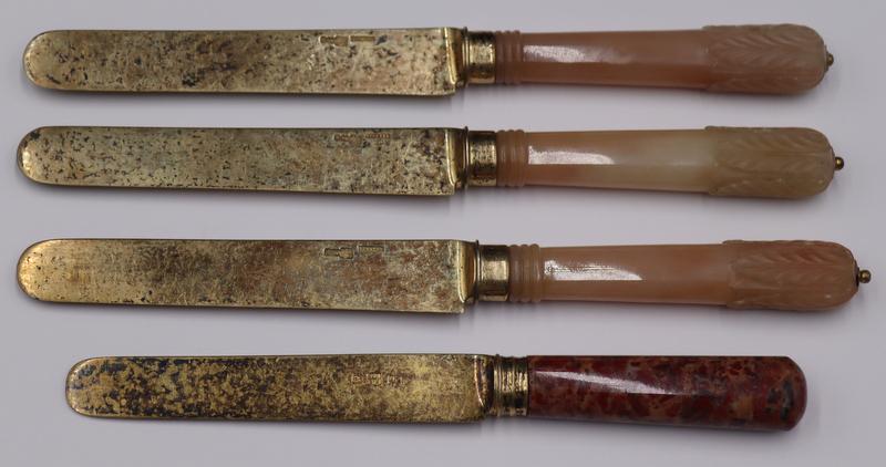 SILVER. (4) Signed Russian Silver Mounted & Carved (1 of 10)