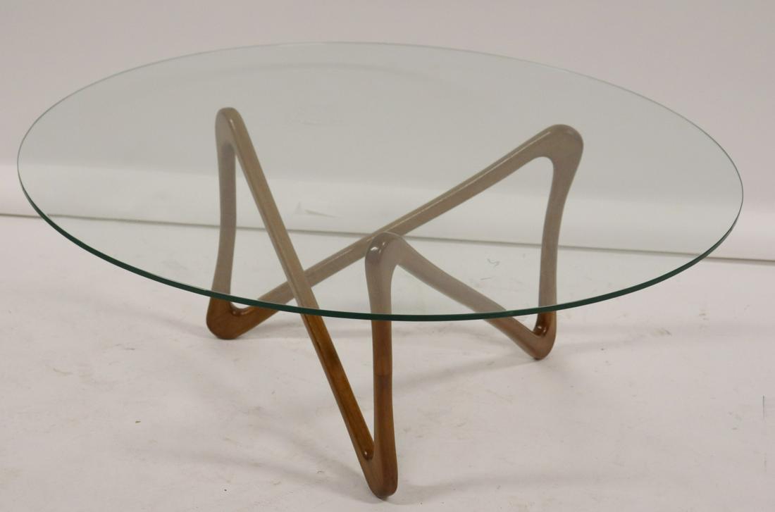 Vintage Bentwood & Glass Top Coffee Table. (1 of 5)