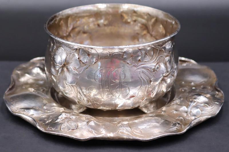 STERLING. Gorham Sterling Bowl and Underplate. (1 of 13)