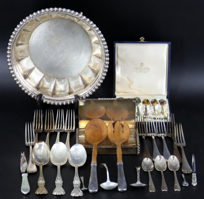 SILVER. Grouping of Sterling and Silver Hollowware (1 of 20)