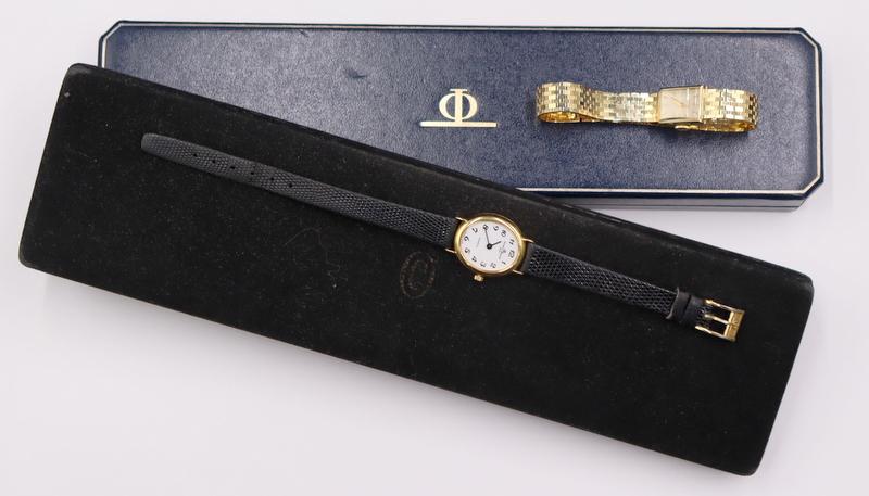 JEWELRY. (2) Vintage Lady's Gold Watches. (1 of 20)