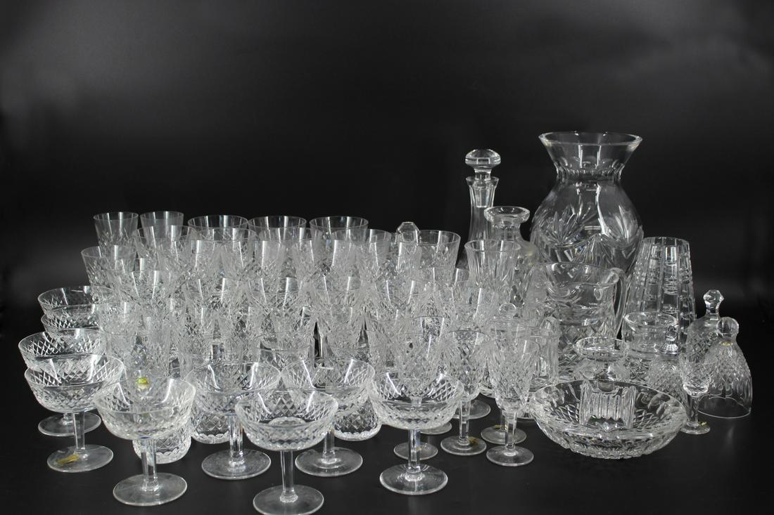 Large Waterford  Diamond Pattern Grouping. (1 of 20)