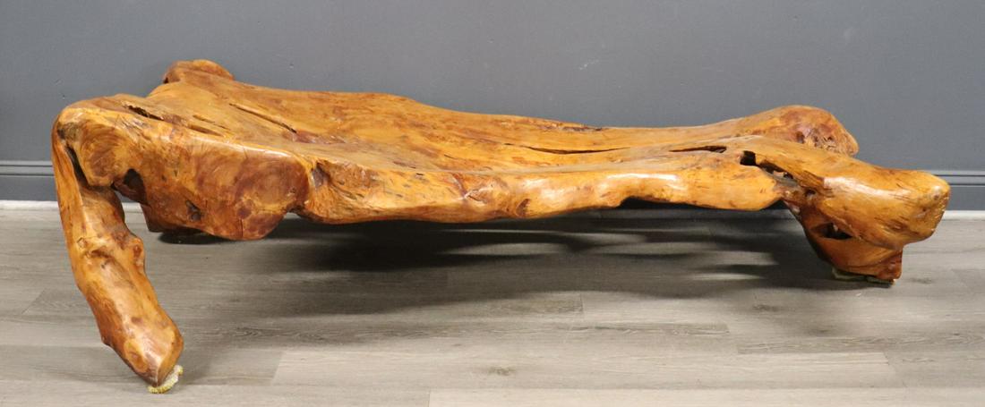 Large Freeform Wood Sculptural Table (1 of 7)
