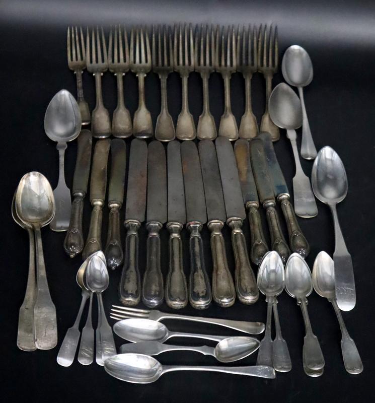 SILVER. Assorted Coin Silver and Silverplated (1 of 14)