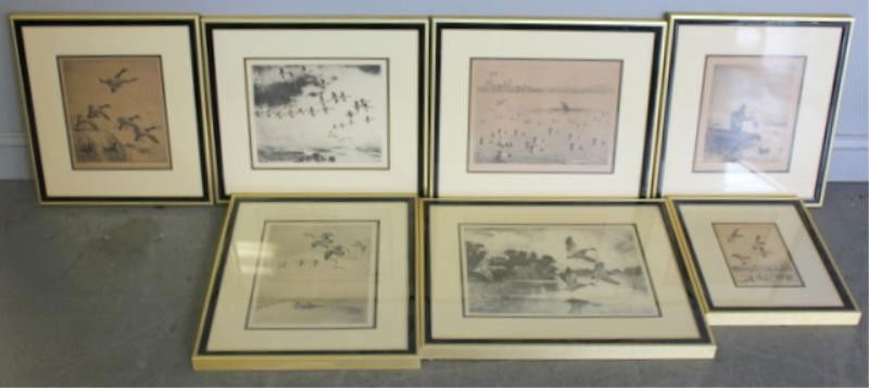 7 Hunting Prints.Includes Works By Benson, Bishop: and Roland. 2 Benson, 2 Bishop and 3 Roland Prints. From a Larchmont, NY estate. Dimensions: plates - 9 1/4" x 12 3/4," 5 1/2 x 8," 7 3/4 x 9 3/4," 8 1/2 x 10," 10 1/4 x 12 1/4," 10 1/4 x 12 1/4" and