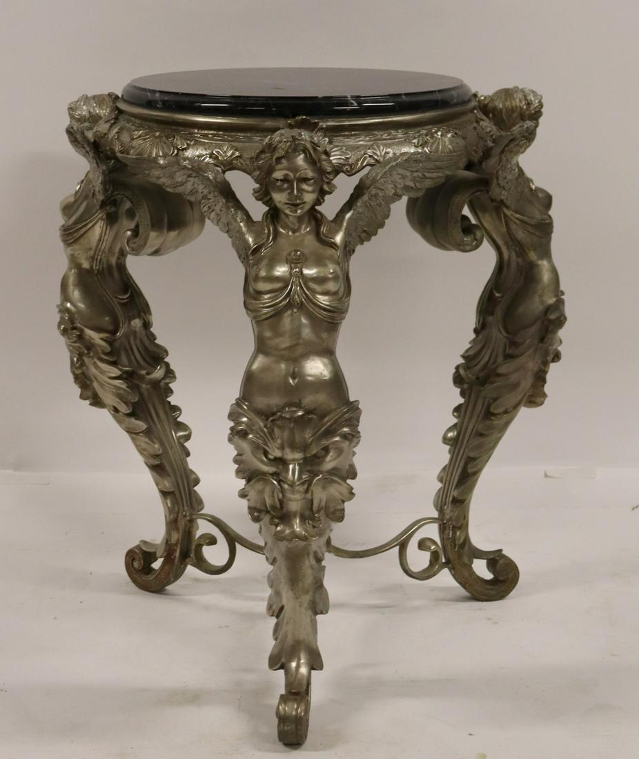 Vintage & Fine Quality Silvered Bronze Marbletop (1 of 8)
