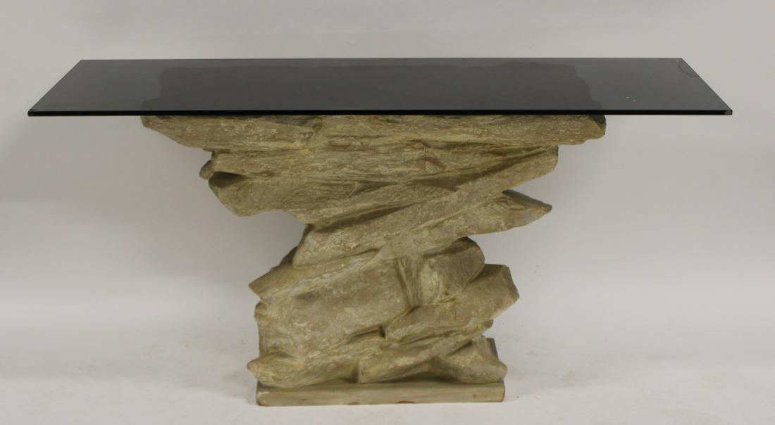 Stone Form Console Table After Emilio Terry. (1 of 8)
